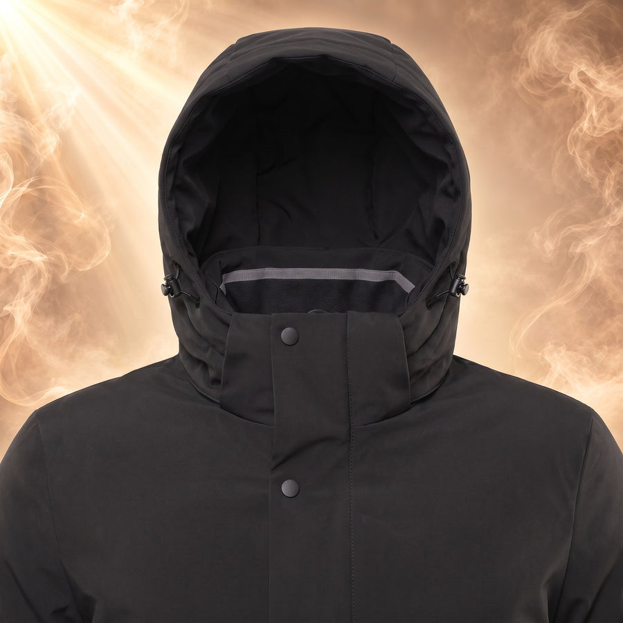 Quentin Hooded Padded Longline Parka for Men