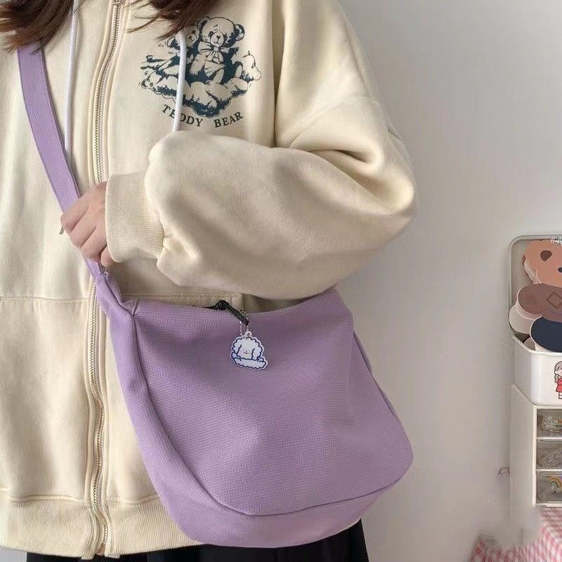 Bettina Waffle Weave Dumpling Crossbody Bag for Women