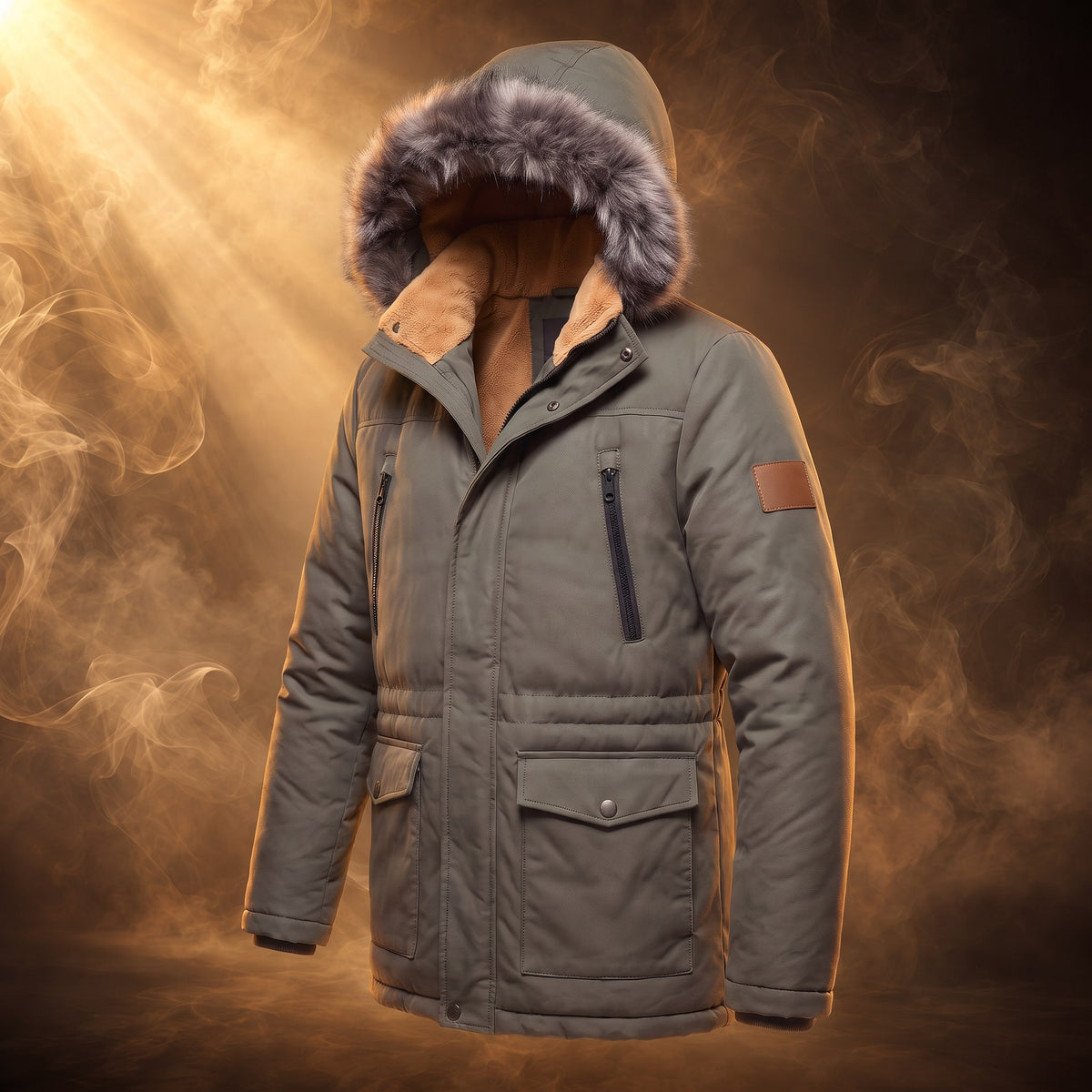 Aurelio parka, Army Green, side