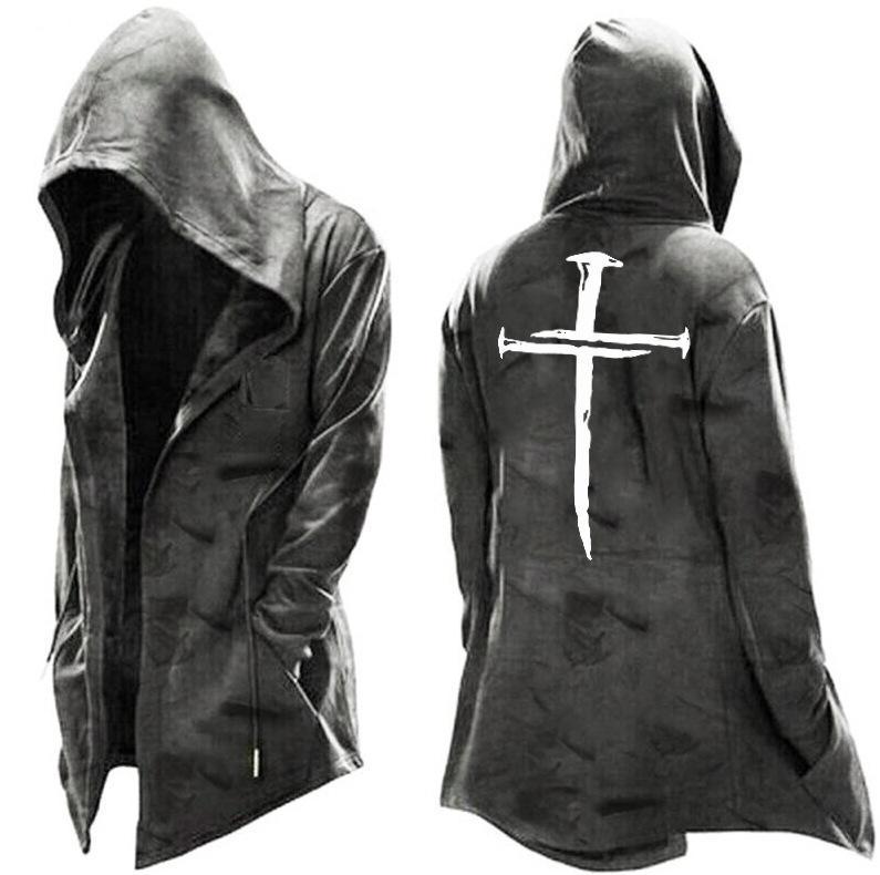 Cassius Hooded Cloak Cardigan Jacket for Men