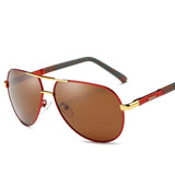 Red Frame Brown Lens