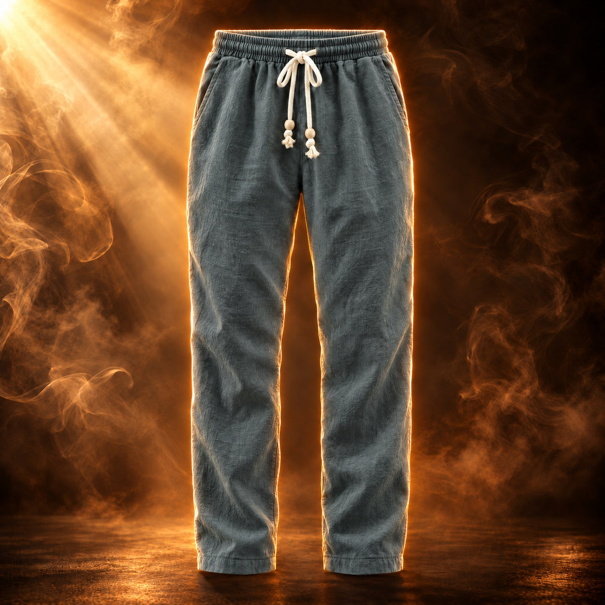 Benedetto Relaxed Fit Linen Drawstring Pants for Men - Eight shades of linen.