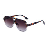 Clear Tortoise Frame Gradient Brown Lens