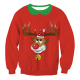 Red Reindeer Face