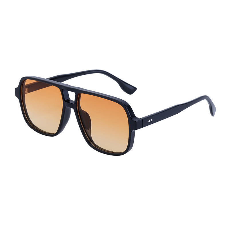 Dionisio Double Bridge Square Aviator Sunglasses for Men and Women