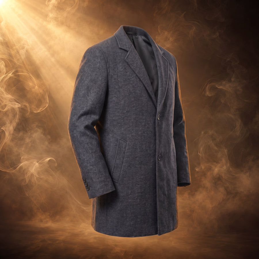 Oscar Big and Tall Wool Overcoat for Men