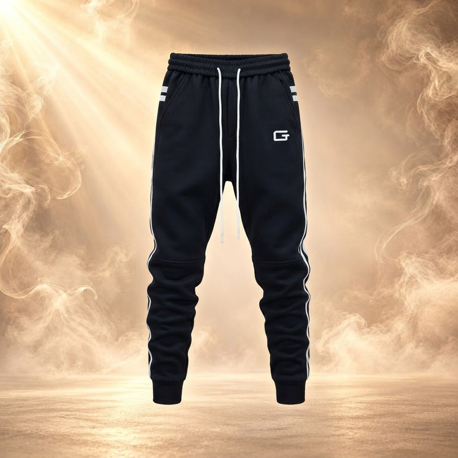 Gino Embroidered Side Stripe Jogger Pants for Men