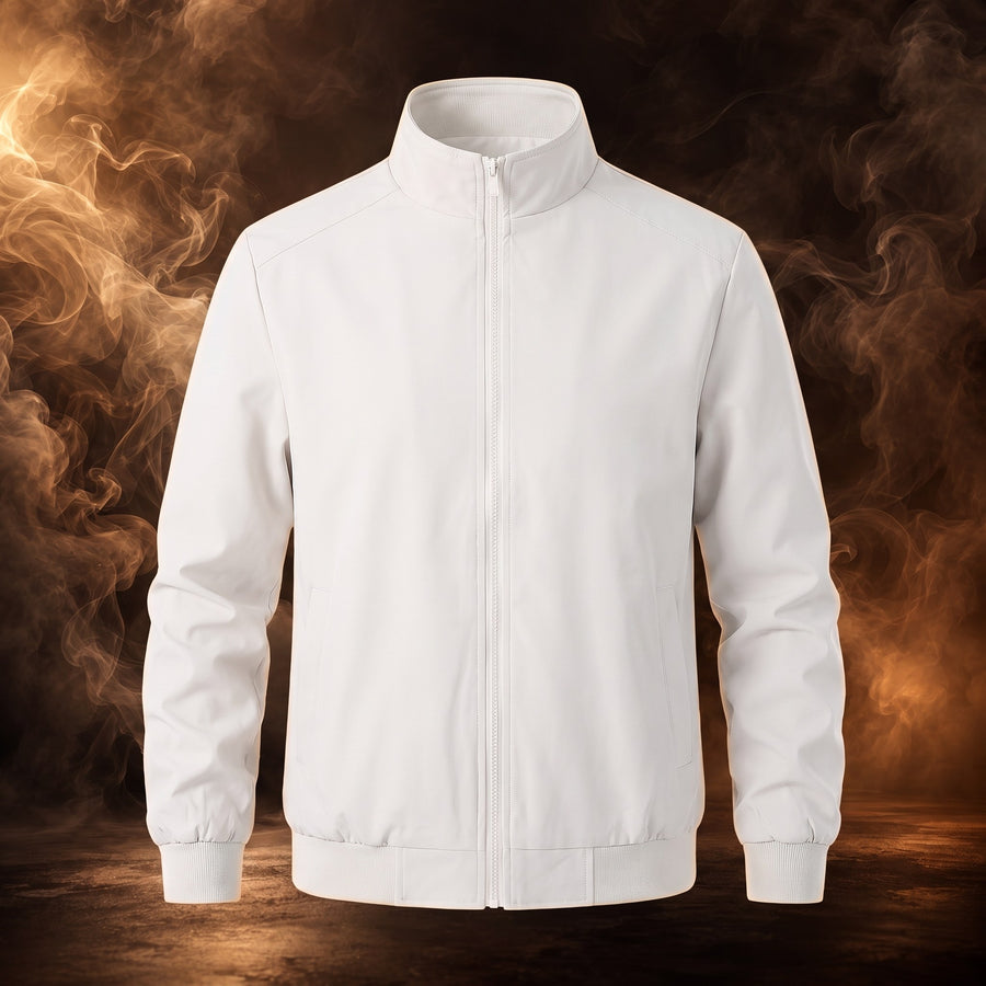 Ugo Lightweight Stand Collar Bomber Jacket for Men