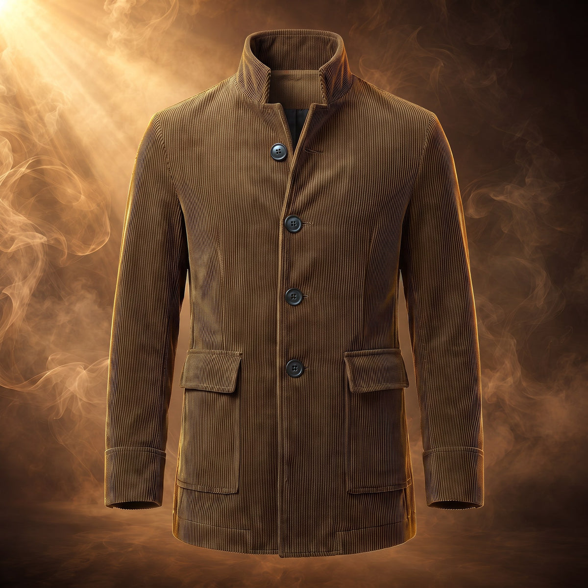 Maurizio corduroy jacket, Brown, front