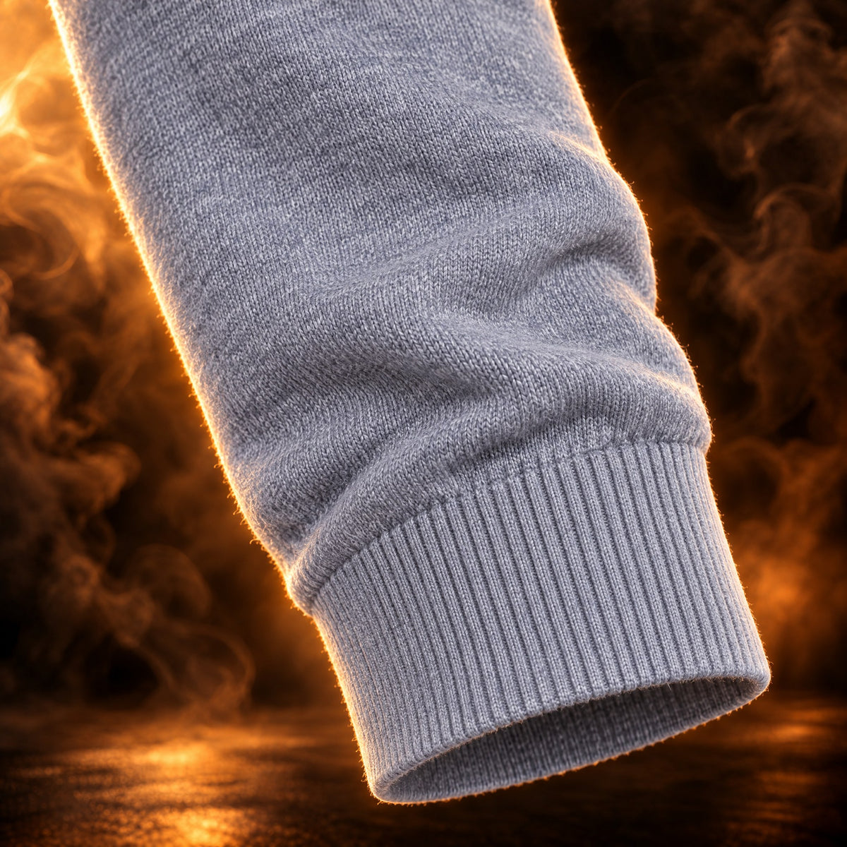 Ribbed cuff of the Edoardo knit cardigan