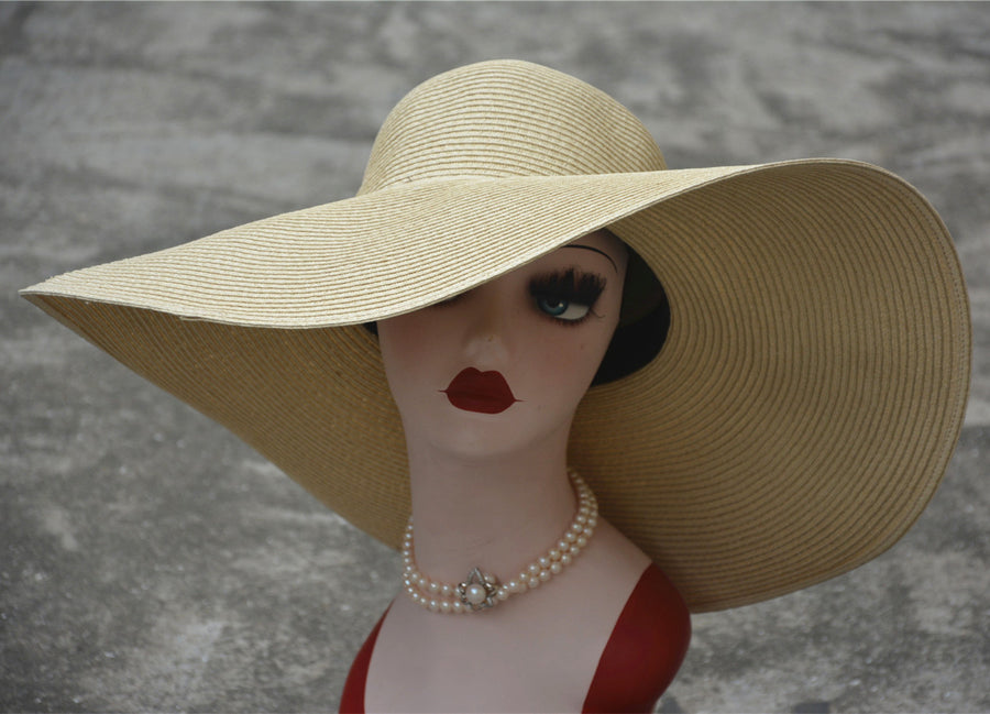 Nicoletta Wide Brim Straw Sun Hat for Women