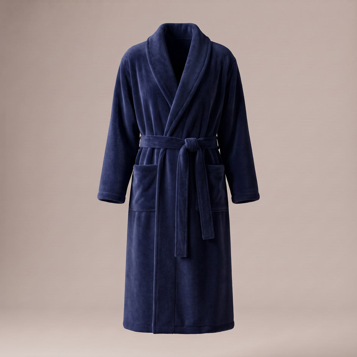 Elodie bathrobe, Men's Navy Blue, front