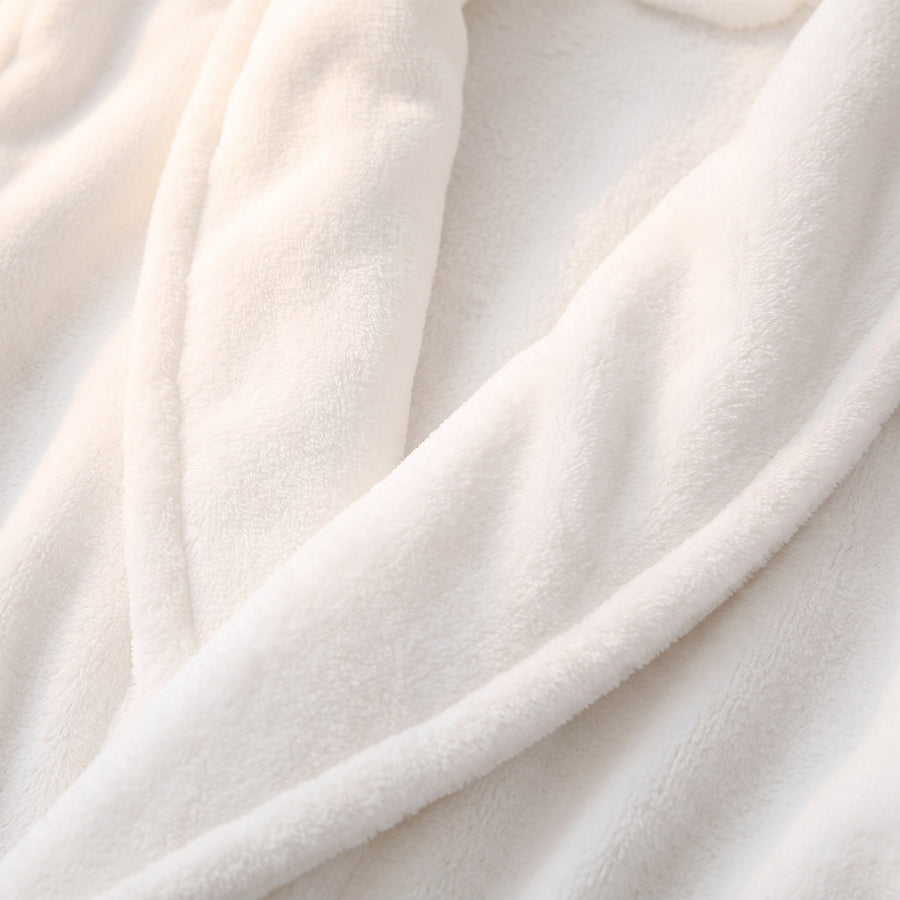 Elodie Shawl Collar Flannel Bathrobe for Women and Men