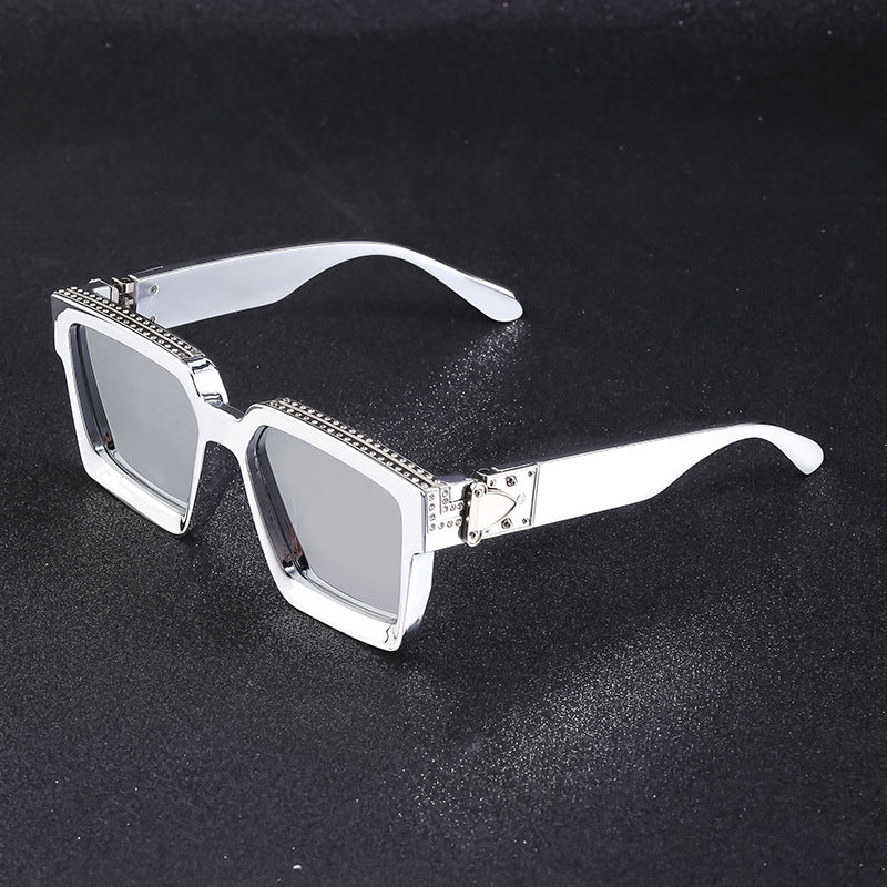 Teresa Rhinestone Square Sunglasses for Women and Men