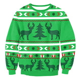 Green Reindeer Fair Isle