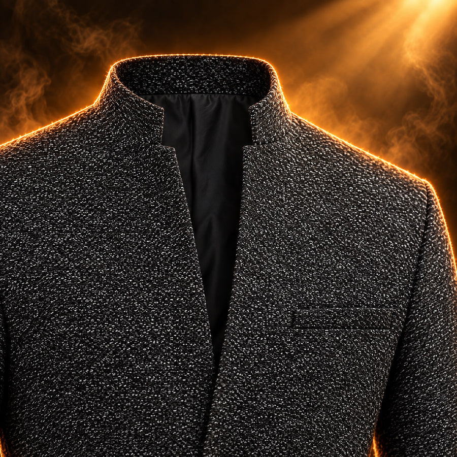 Giacomo Mandarin Collar Slim Fit Blazer for Men