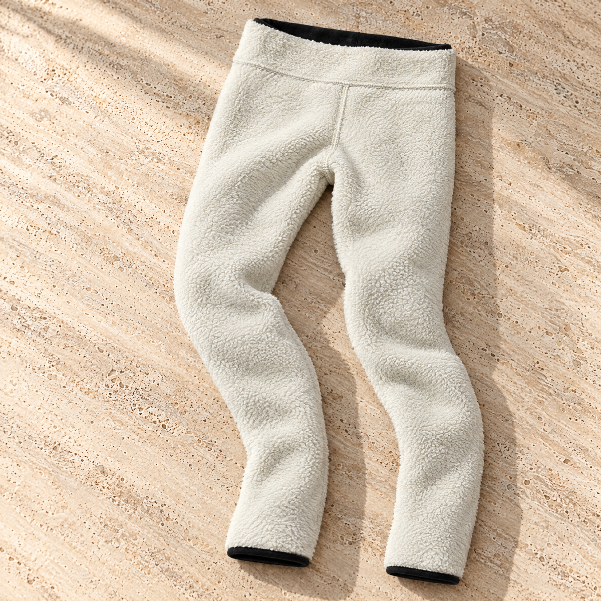 Giulia High Waisted Fleece Lined Winter Leggings for Women - Plush on the inside.