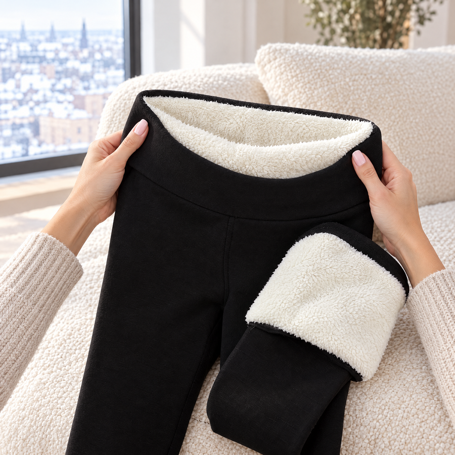 Giulia High Waisted Fleece Lined Winter Leggings for Women