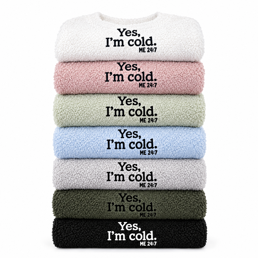 Livia Oversized Teddy Fleece Slogan Sweatshirt for Women
