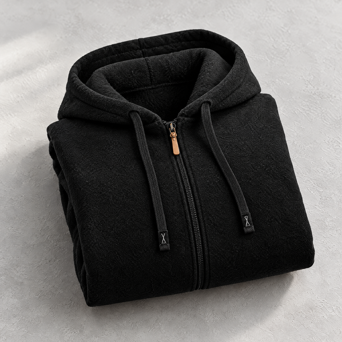 Paolo Men's Thick Fleece Full Zip Hooded Jacket for Winter - Thick and warm.