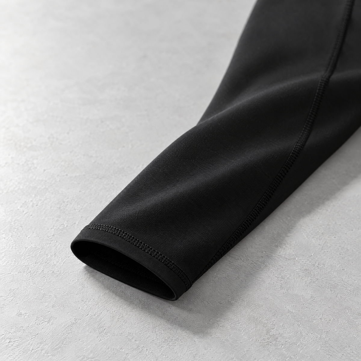 Dante Men's Long Sleeve Mock Neck Compression Shirt - Close to the wrist.