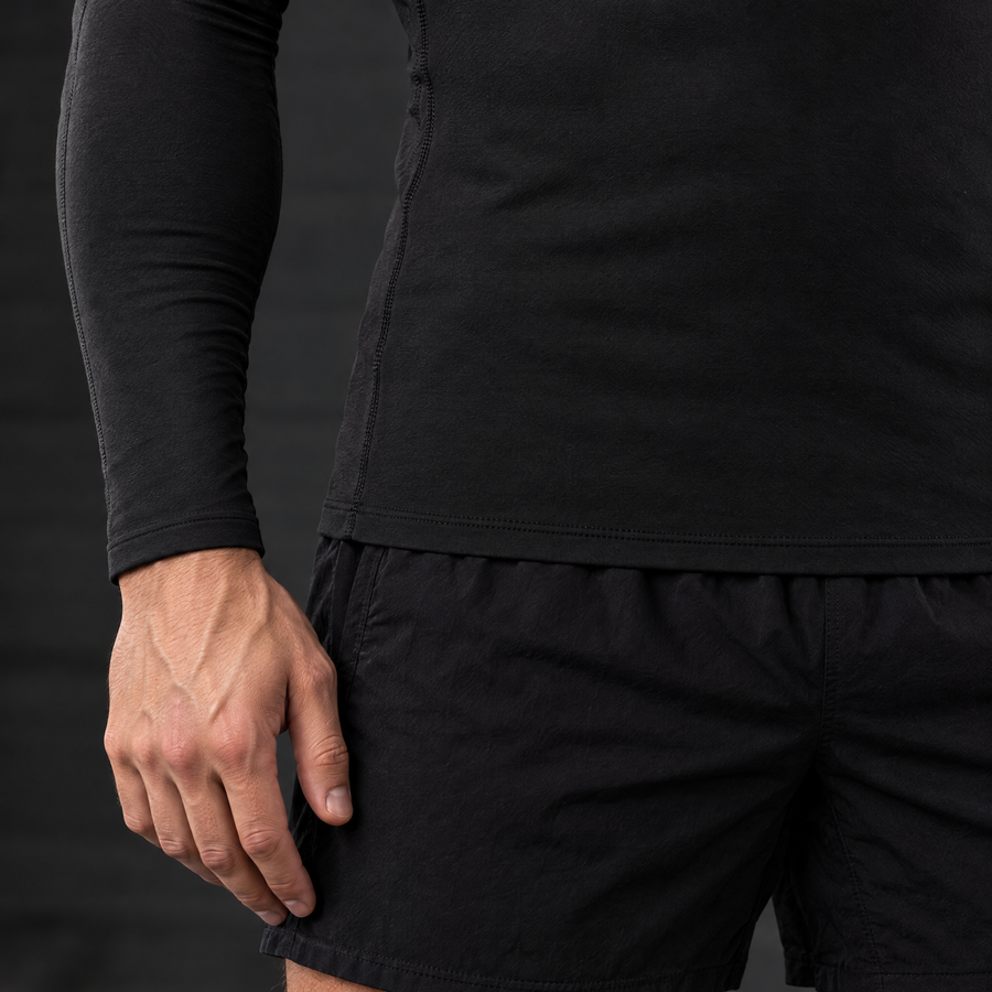 Dante Men's Long Sleeve Mock Neck Compression Shirt