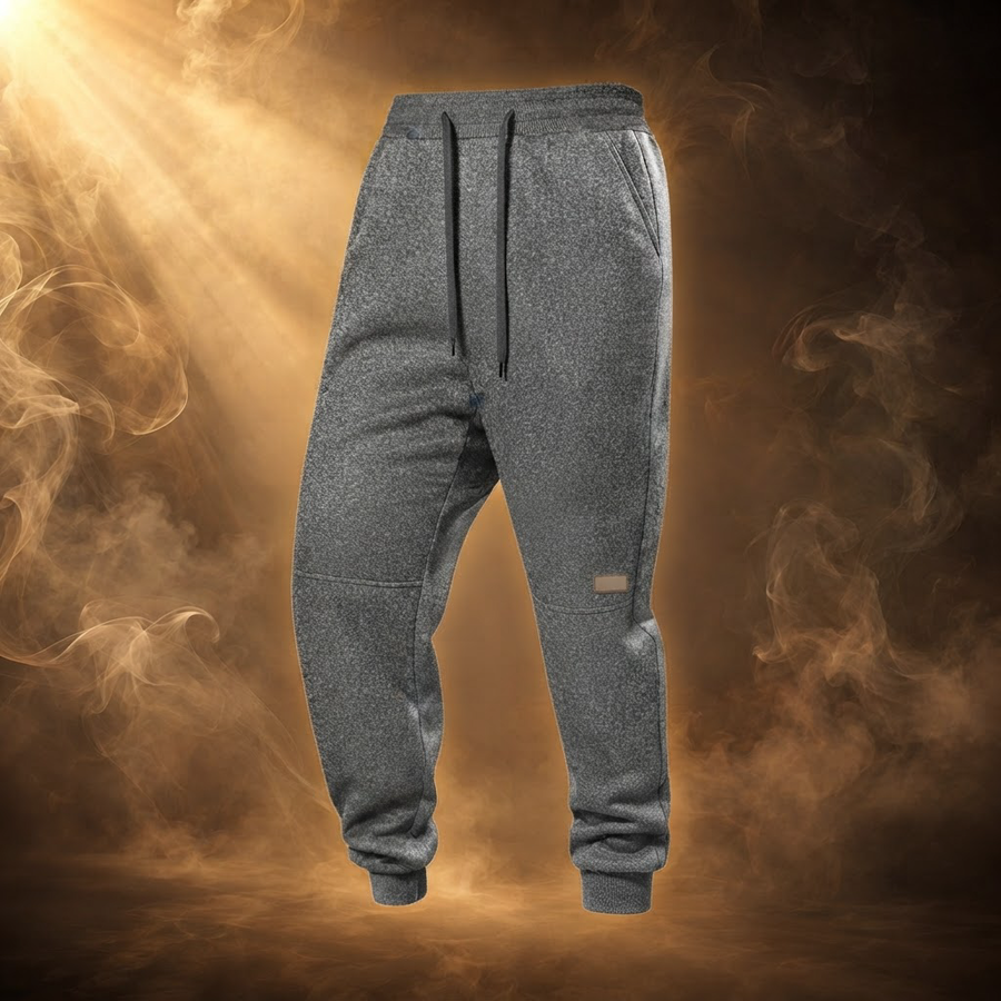 Manfredi Wool Fleece Lined Jogger Sweatpants for Men