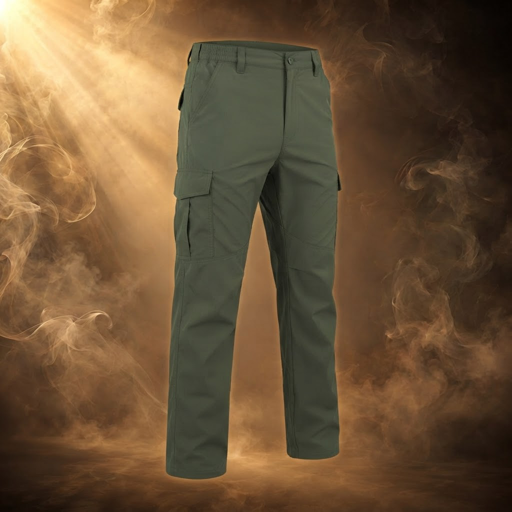 Ivo tactical cargo pants, three-quarter view showing the thigh cargo pocket