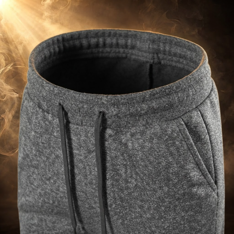 Manfredi Wool Fleece Lined Jogger Sweatpants for Men