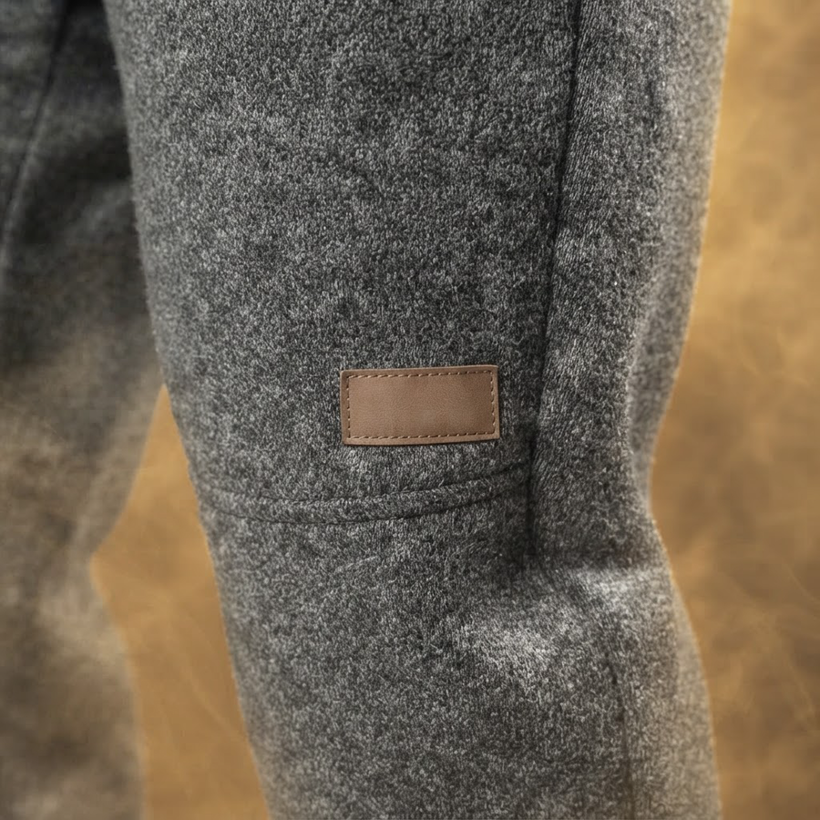 Manfredi Wool Fleece Lined Jogger Sweatpants for Men