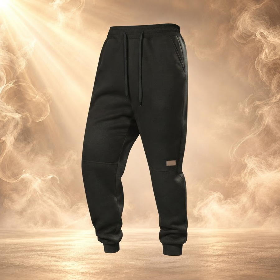 Manfredi Wool Fleece Lined Jogger Sweatpants for Men