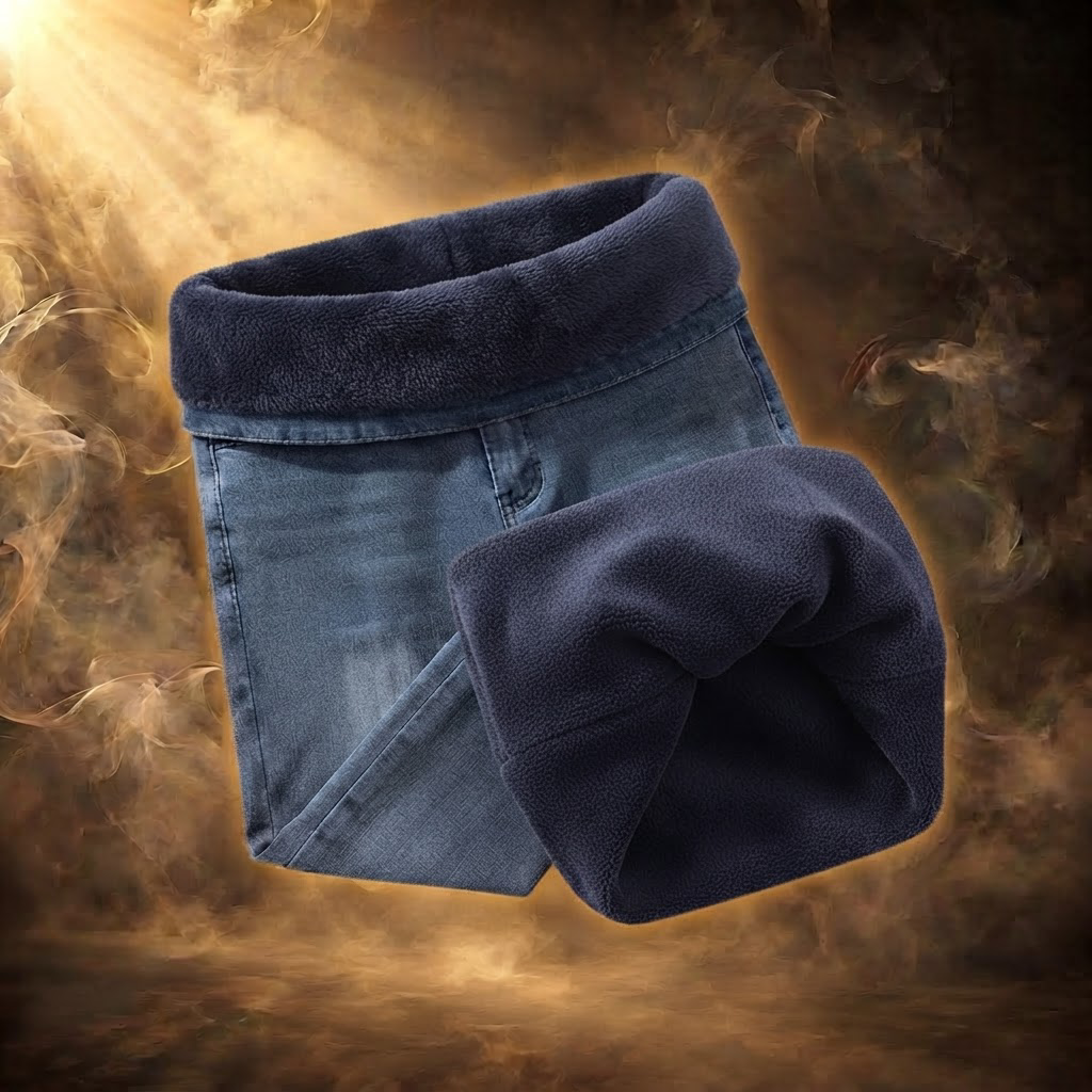 Soft brushed fleece lining inside the Leone fleece lined jeans