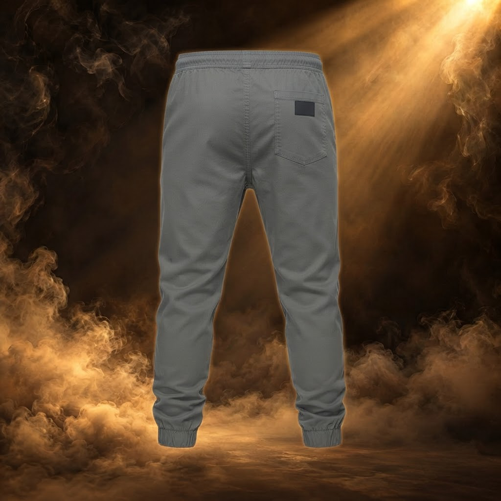 Raimondo Slim Drawstring Jogger Pants for Men - back view