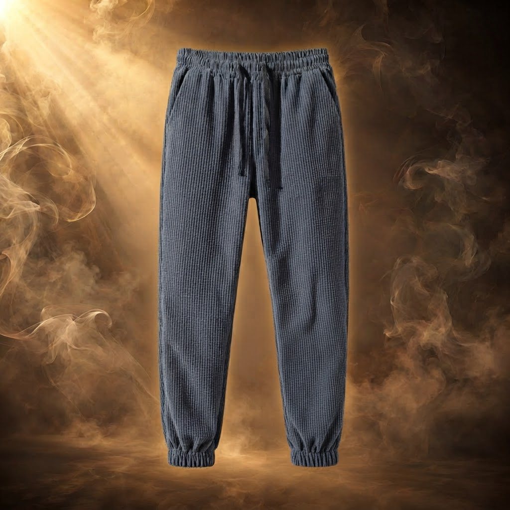 Salvatore Corduroy Jogger Sweatpants for Men - Gray