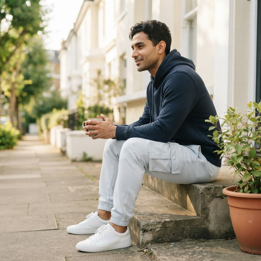 Tullio Cotton Cargo Jogger Sweatpants for Men