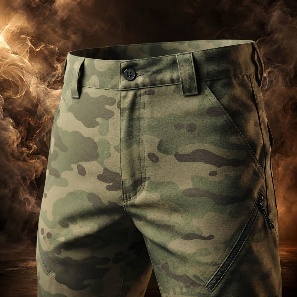 Silvano Waterproof Tactical Cargo Pants for Men - close-up, waist