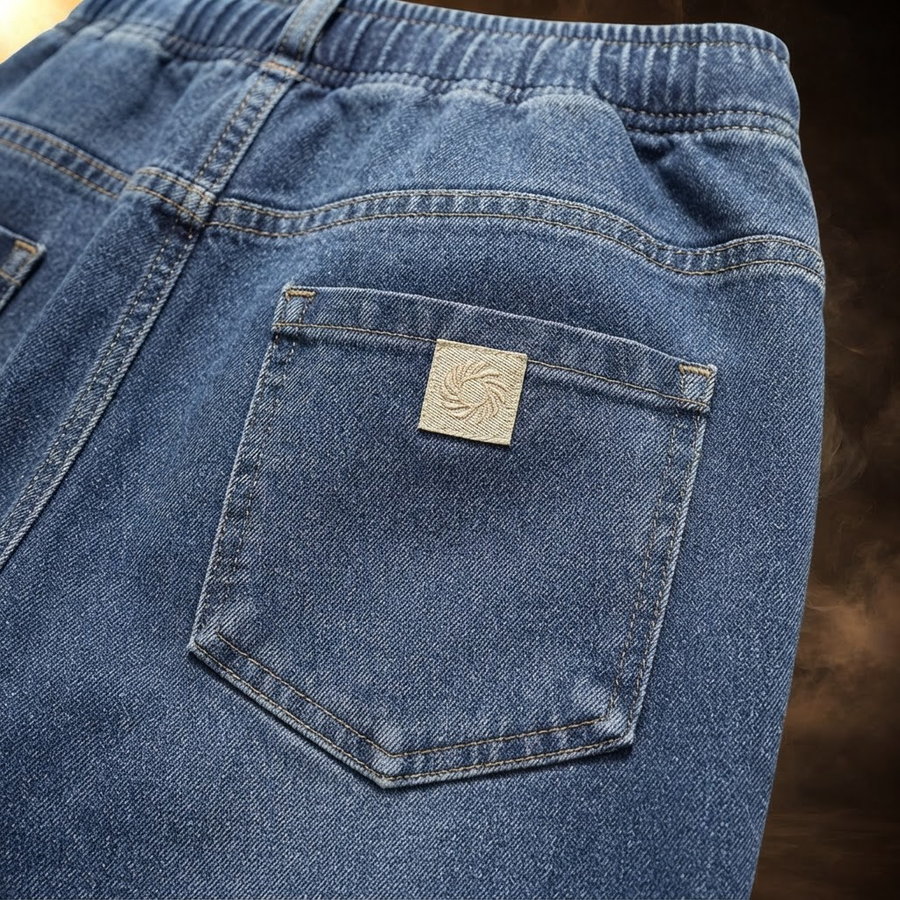 Valentino Fleece Lined Straight Leg Jeans for Men