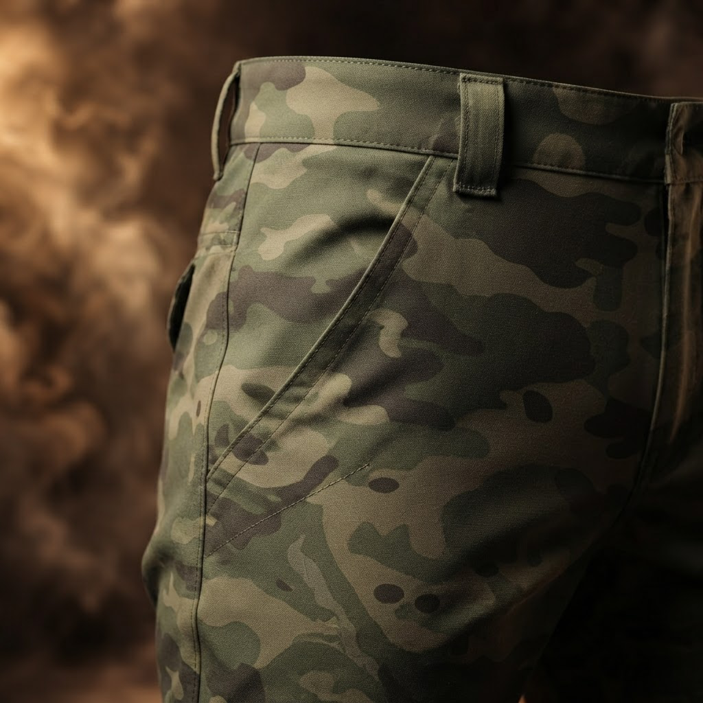 Silvano Waterproof Tactical Cargo Pants for Men - close-up, hip