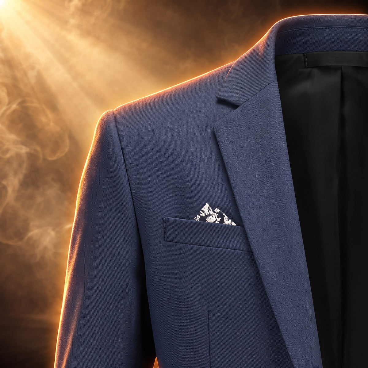 Laurent One Button Notch Lapel Blazer Jacket for Men - Notched above one button.