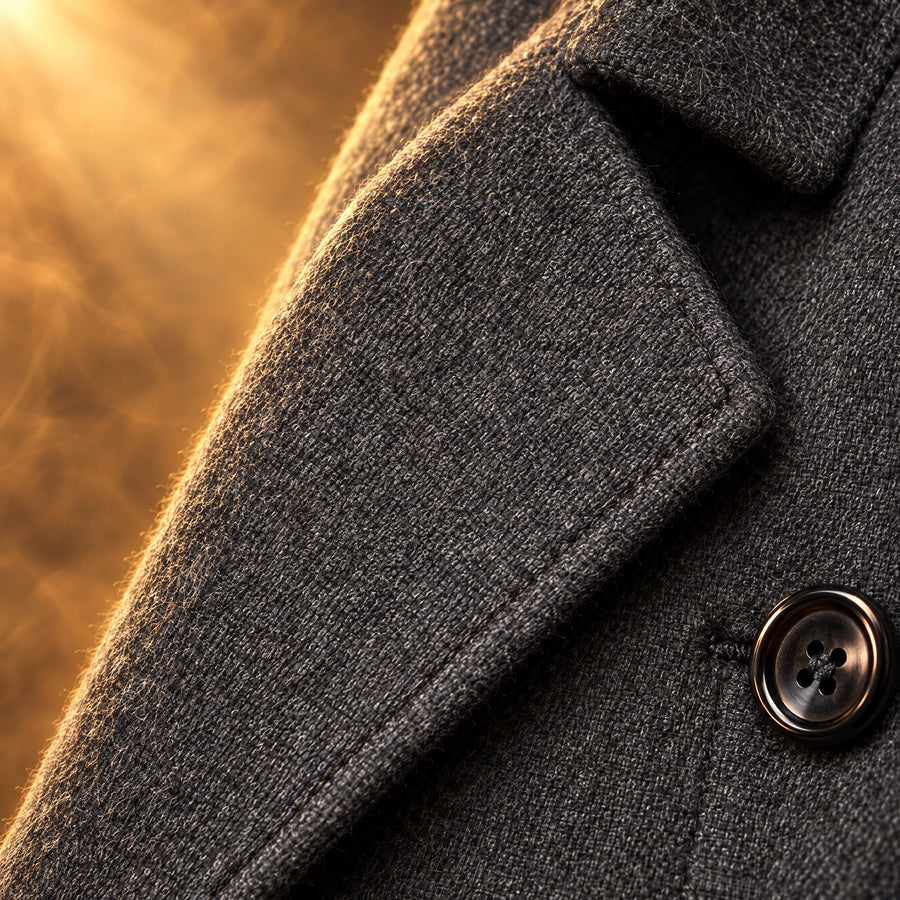 Leonardo Scarf Collar Wool Overcoat for Men