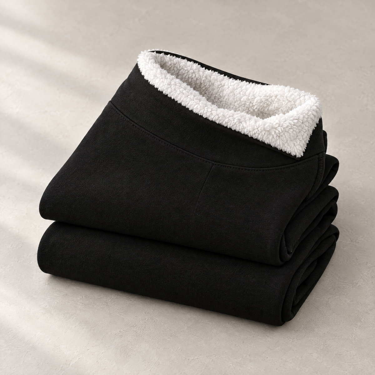Mirabel Plus Size High Waisted Fleece Lined Leggings for Women - Plush inside.