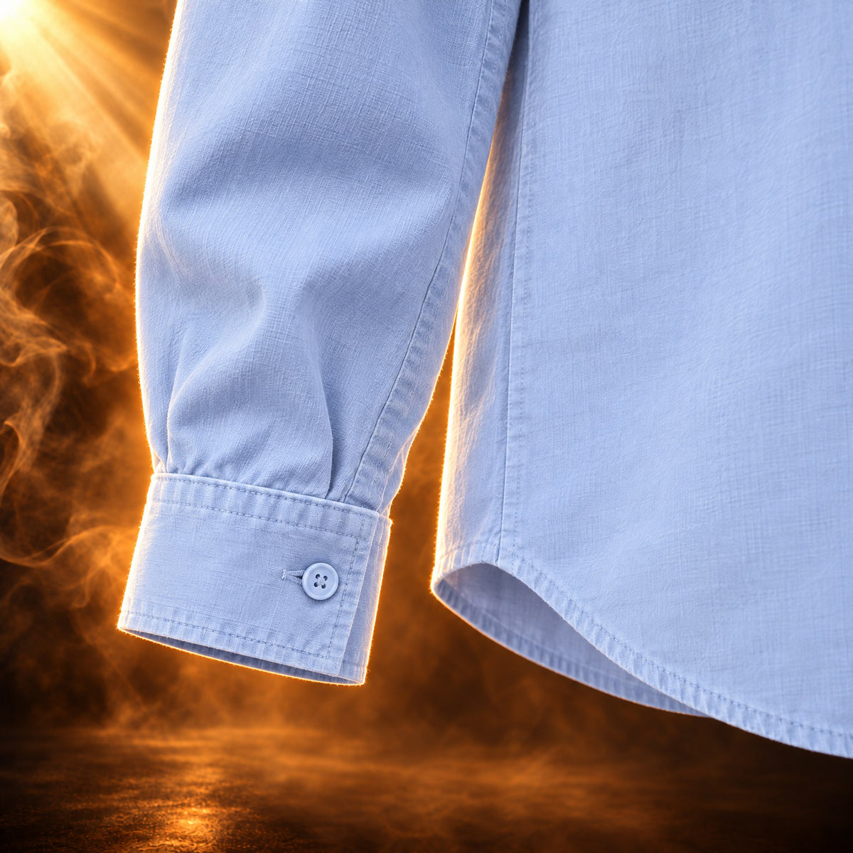 Remy Relaxed Fit Long Sleeve Button Up Shirt for Men - Buttoned at the wrist.