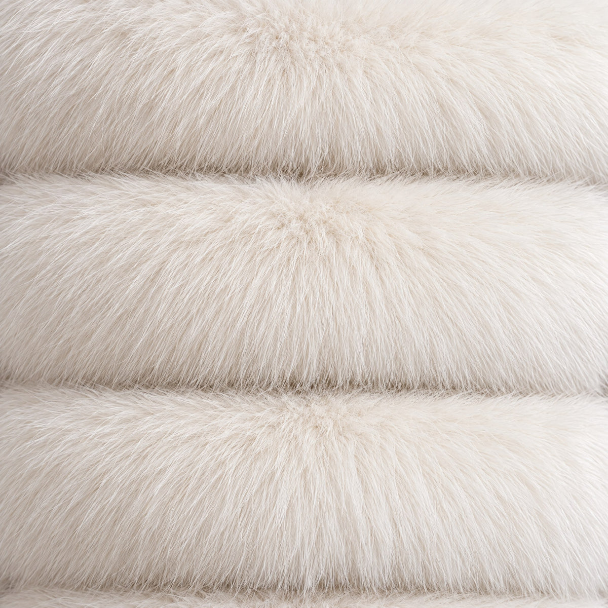Tiered fur bands of the Seraphina jacket